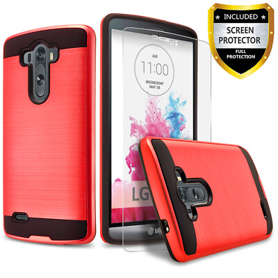 For LG G3 Case Phone Cover Shockproof Armor  + Premium Screen Protector