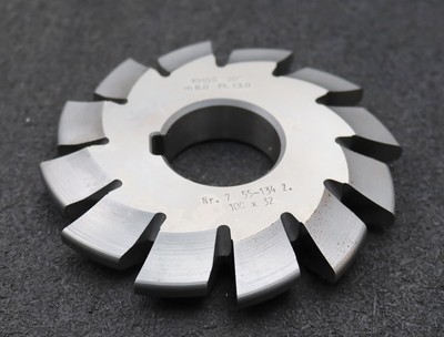 DOLD Zahnformfräser m= 6mm No. 7 für Z= 55-134 EGW 20° gear profile cutter
