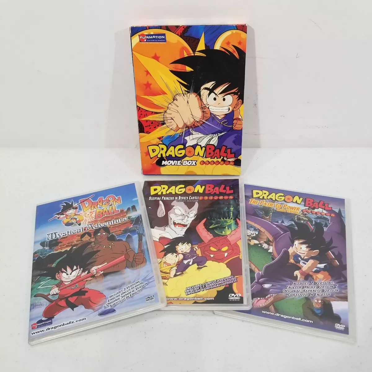 Dragon Ball Movie Box Set DVD 2008 3 Disc Set Uncut