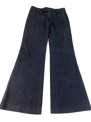 Pantalon Jean Banana Republic Femme évasé - Taille 10, Denim Moyen, Bouton Mouche, Occasion Très Bon état