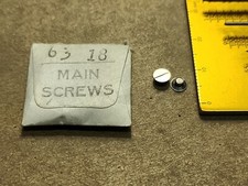 2 NOS Elgin 18s 2ND 4TH Models Main Screws P/N 63