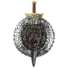 SILVER 29" GLADIATOR SWORD 20" SHIELD TOY SET MEDIEVAL WARRIOR FANCY DRESS 