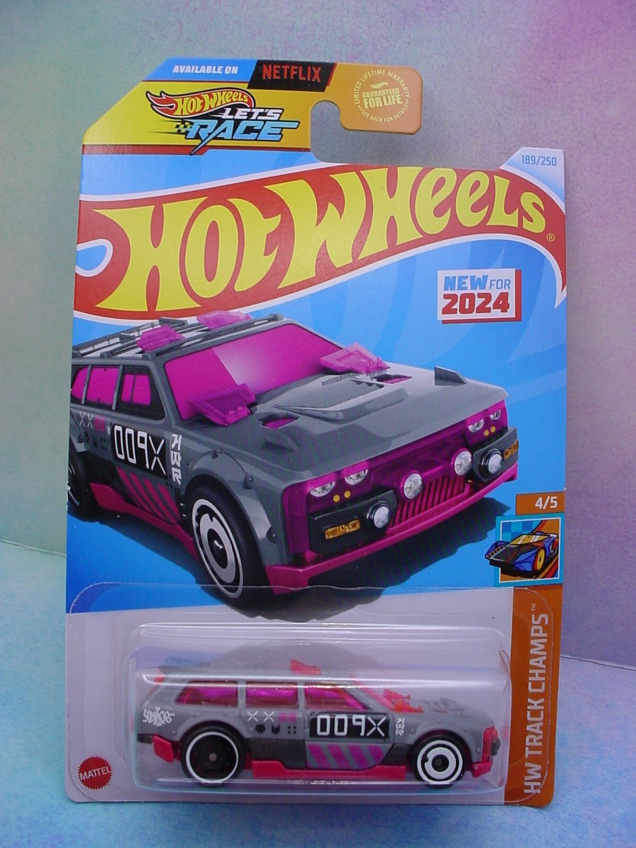 2024 Hot Wheels TRACK DWAGON #189 🌸 009x gray/pink 🌸Netflix