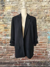 TRUTH BY REPUBLIC WOMEN 3/4 SLEEVE OPEN FRONT CARDIGAN BLAZER - SIZE LARGE