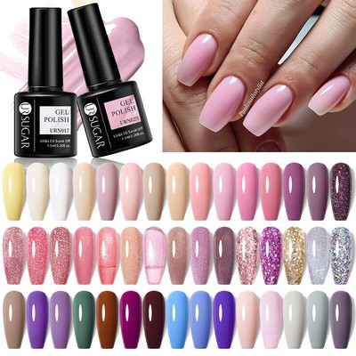 UR SUGAR 7.5ml 200+ Colours UV Gel Nail Polish Red Glitter Top Base Gel Polish
