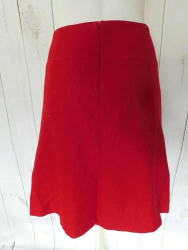 Gonna A-Line in lana rossa J.Crew Factory - Taglia 2 - Foto 4 di 4