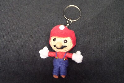 Super Mario String Doll Voodoo Keychain Figure