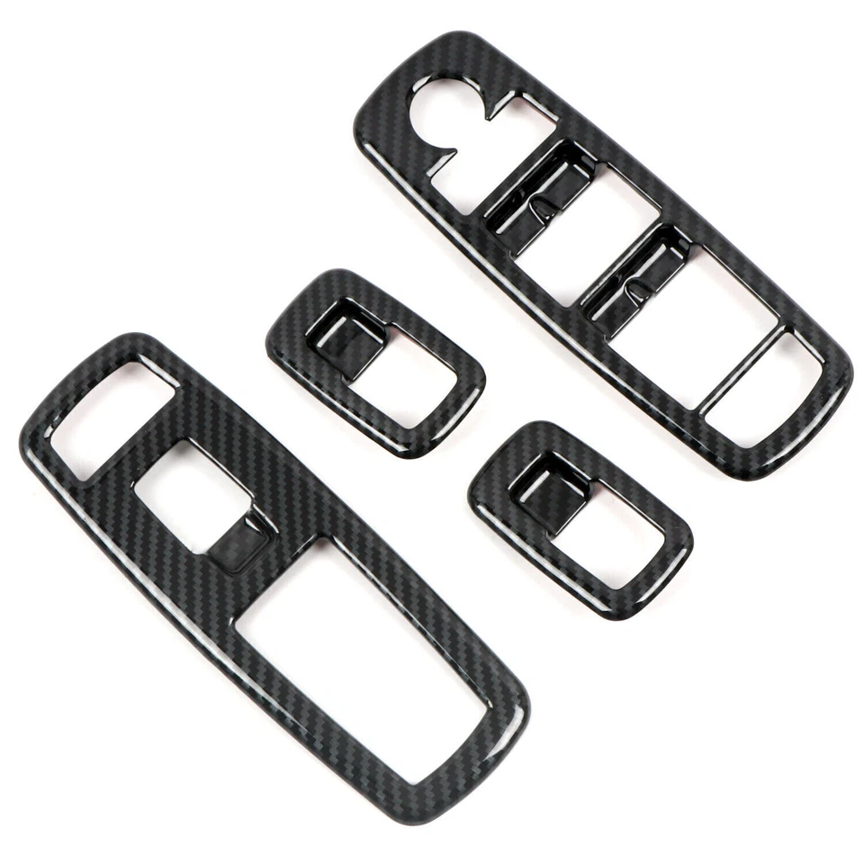 ABS Carbon Fiber Door Armrest Window Lift Cover Trim For Dodge Durango 2011-2022 — 第 3/4 张图片