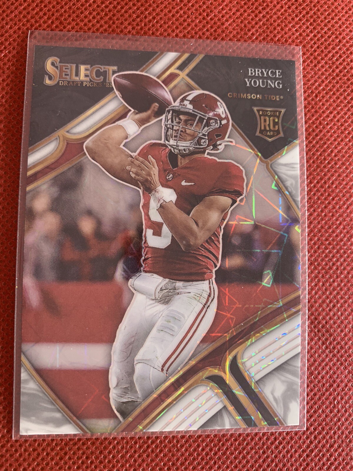 2023 Select Draft Picks Bryce Young White Lazer Exclusive Rookie Alabama 101