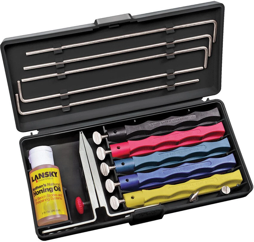 Lansky Deluxe 5 Guide Rods 8.5" x 4.25" Black Knife Sharpening System Set KCLX
Opens in a new window