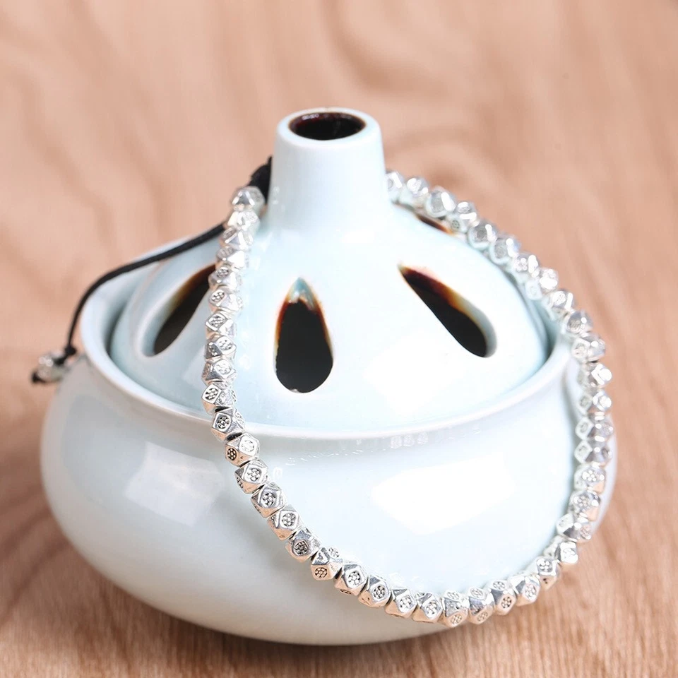 Pulsera Budista Tibetana Cuentas de Cobre Curación Suerte Protección Mujeres Hombres Regalos Foto 2 de 2