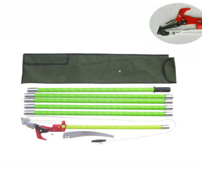 TECHTONGDA 19 Feet Tree Pole Pruner Tree Saw Outdoor Garden Lopper Tools