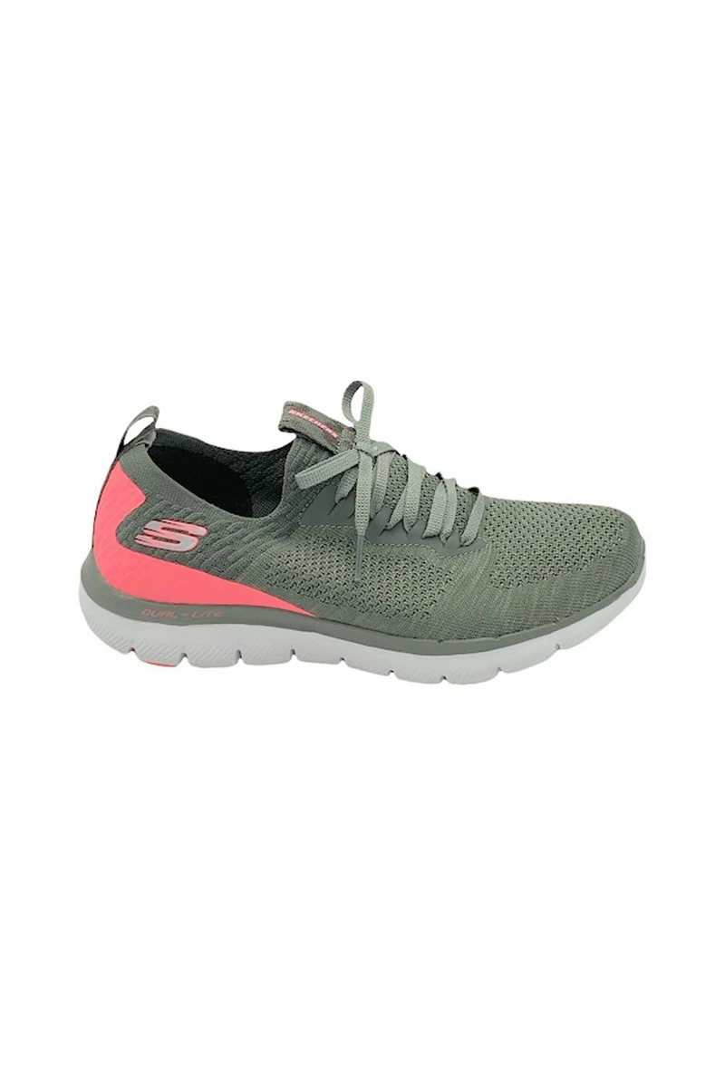 Certificado Gran cantidad Guau Skechers Flex Appeal 2.0 Stretch Knit Slip On Sneakers Turn Olive | eBay