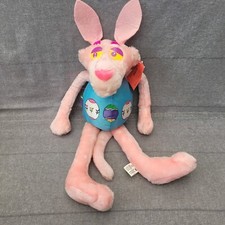 1999 17" United Artists PINK PANTHER Plush in Easter Egg Costume Bunny Ears