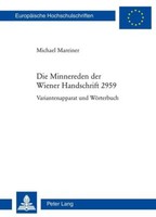 Die Minnereden Der Wiener Handschrift 2959 | Buch | 9783034316491