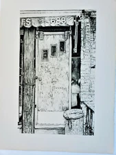 MICHAEL KIRK Pratt Parsons NEW YORK SHOP DOORWAYS 5 Original SIGNED Etching AAA