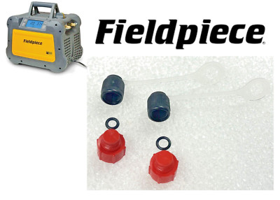 Fieldpiece Model 45, Refrigerant Recovery Unit, Inlet/Outlet Cap/Strap ...