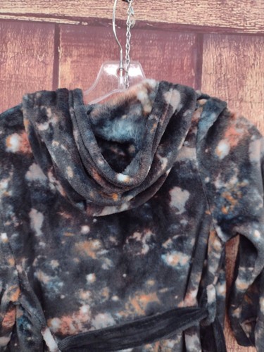 Cat & Jack Kids Black Galaxy Hooded Robe Size Small - Picture 6 of 8