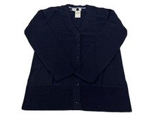 Gap Kids Girls Sweater Button Down Long Sleeve Knit Cardigan Size XL Dark Blue