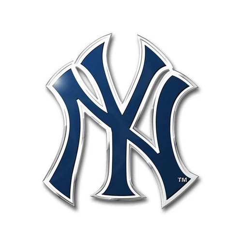 New York Yankees Die Cut Metal Auto Emblem [NEW] MLB Car Truck Decal Sticker