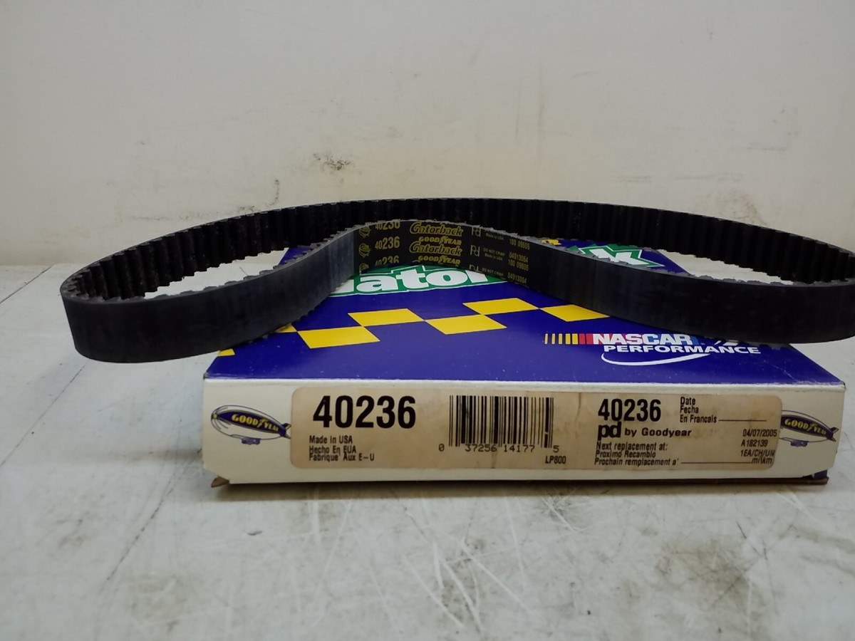 40236 Goodyear Gatorback Automotive Timing Belt Made In USA 40236 Goodyear Gatorback Automotive Timing Belt Made In USA