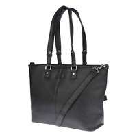 GroßE Damen Shopper Tasche Schultertasche UmhäNgetasche Leder Optik Schwarz