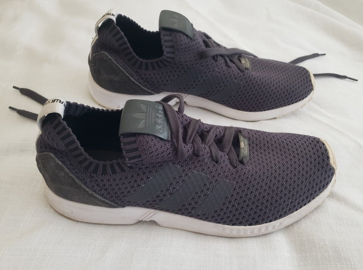 EUC Adidas Torsion ZX Flux Dark GREY Unstructured Knit Mens 11