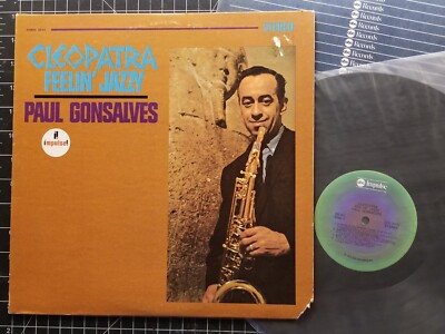 PAUL GONSALVES Cleopatra Feelin' Jazzy LP VG+ KENNY BURRELL Hank Jones IMPULSE