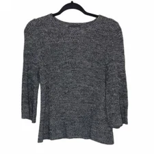 Anthropologie Michael Stars Sweater Size XSmall Gray with Bell Sleeves Pullover