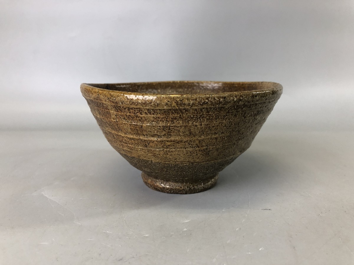 Y7398 CHAWAN Iraho bowl kintsugi box Japan antique tea ceremony