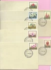 AUSTRALIA 1982 Set of 7 PSE's #49/55  FDC's  - State FLORAL EMBLEMS - Melbourne