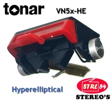 Tonar Vn5x-He Hyperelliptic Hq Stylus for Shure V15Vxmr, Alternative to Vn5xmr