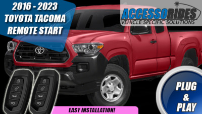 Fits: 16 - 23 Toyota Tacoma Remote Start w/ Keyless Entry Complete Kit Plug Play