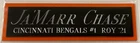 JA' MARR CHASE BENGALS NAMEPLATE AUTOGRAPHED SIGNED HELMET-FOOTBALL-JERSEY-PHOTO