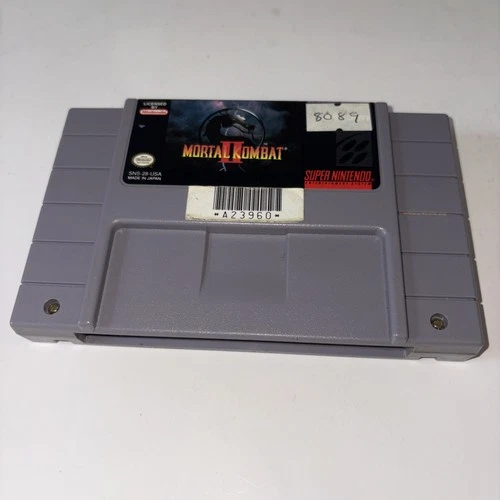 Mortal Kombat II (Super Nintendo SNES, 1994) Authentic Cartridge Only Tested