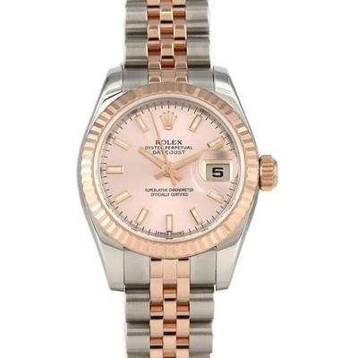 Rolex Datejust 179171 SS PG Pink Dial 26mm Automatic Random Serial