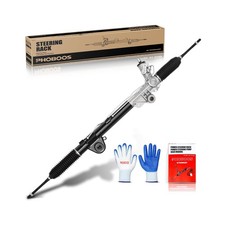 PHOBOOS Hydraulic Power Steering Rack and Pinion Assembly Compatible with Lin...