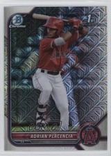 2022 Bowman Chrome Prospects Mega Box Mojo Refractor Adrian Placencia kr0