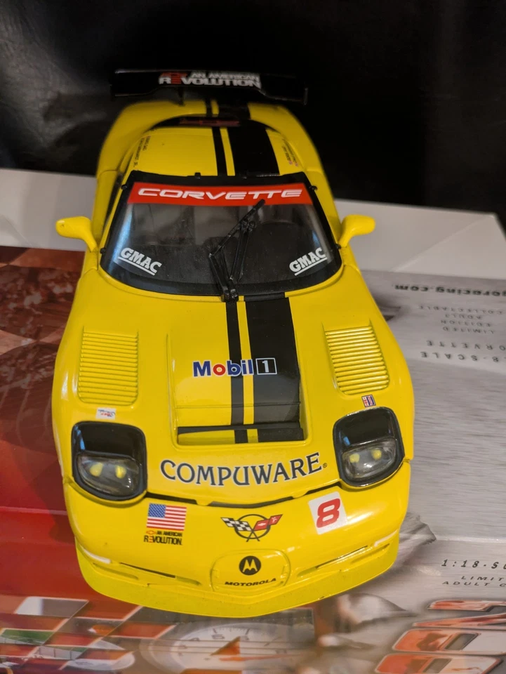 2004 Earnhardt Jr Boris #8 C5R Corvette Compuware 1:18 Moulé Racecar Boîte 4938 - Photo 3/4