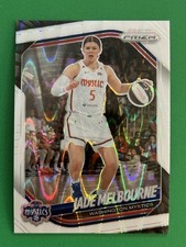 Jade Melbourne 2025 Panini Prizm WNBA (SP) White Seismic Wave Prizm #128 Mystics