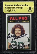 BAS 1974 Topps Bill Bradley #143 Authentic Auto 3c7