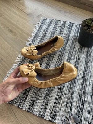 Miu Miu Vintage Ballet Flats Yellow Woman's Size 39 Us 8 | eBay