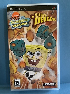 Sponge Bob Squarepants The Yellow Avenger Game for Sony PSP with Box & Manual