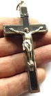 Antique Reliquary Pectoral Crucifix Jesus Corpus on Cross Catholic relic Theca