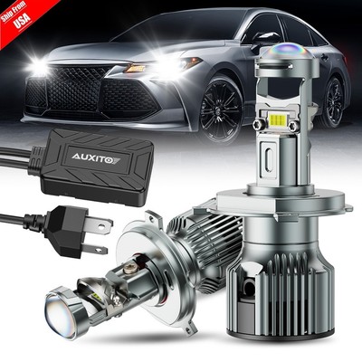 H4 9003 Bi-LED Projector Lens 100W 50000LM High Low Headlight Kit Retrofit LHD