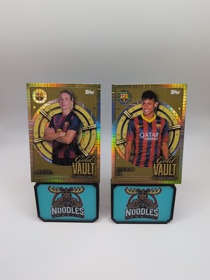 Topps Neymar Alexia Putellas Gold Vault FC Barcelona Collector Tin 2025 GV2 GV8