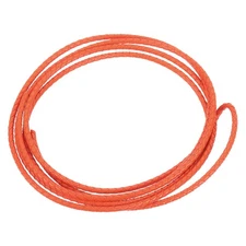 2.2 Yards 5mm Dia Leather Cord Braided String for DIY Crafts, Orange
