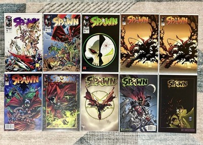 Lot Of 10 Spawn Comics- First Appearance Of Angela + 2 Newsstand Issues