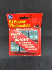 GE Hi-Power Flashcubes Twice As Bright Six Pack New 