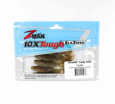 Zman Soft K�der StreakZ Curly 4 Zoll 5/Pack Houdini (5278)
